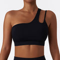 Soutien-gorge de yoga asymétrique,  brassière de sport
