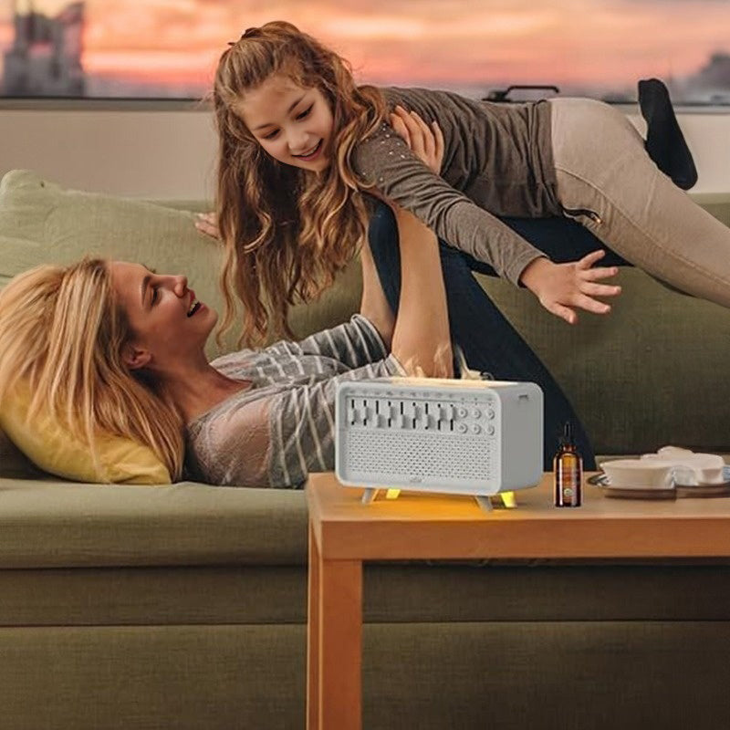 Humidificateur diffuseur d'arôme d'air de bruit avec veilleuse et haut-parleur Bluetooth