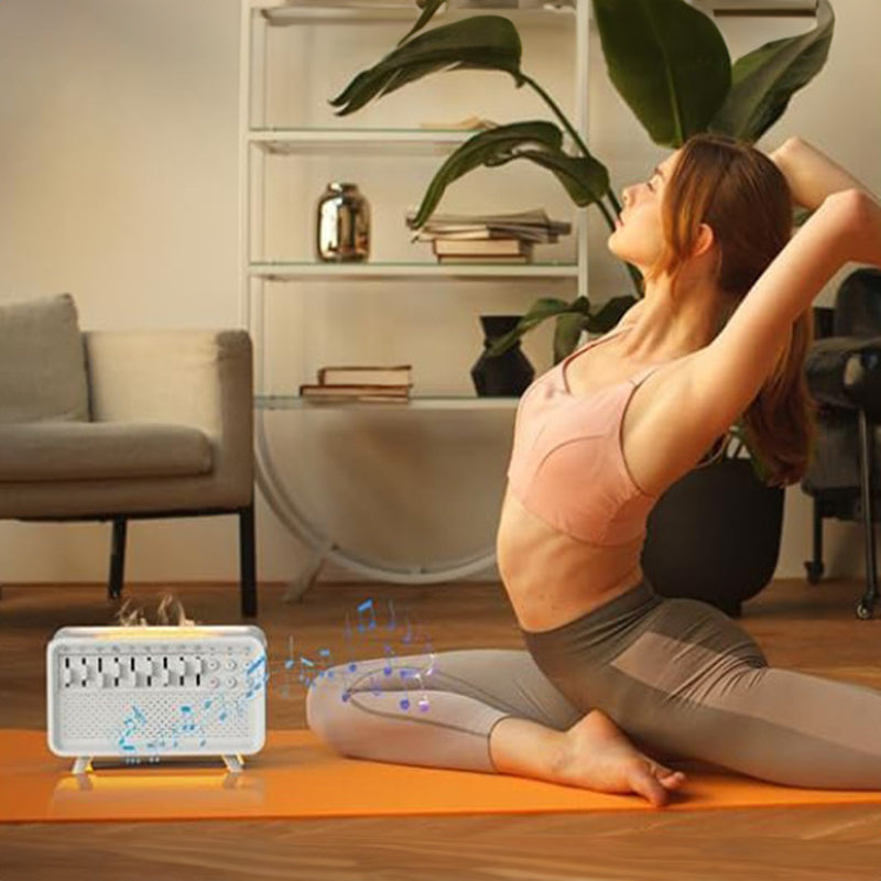 Humidificateur diffuseur d'arôme d'air de bruit avec veilleuse et haut-parleur Bluetooth