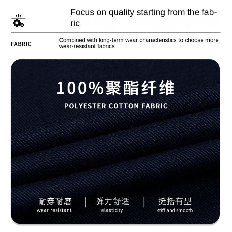 Durable Elastic Work Pants with Multiple Pockets, Wear-Resistant and Reinforced Safety Trousers for Construction Workers