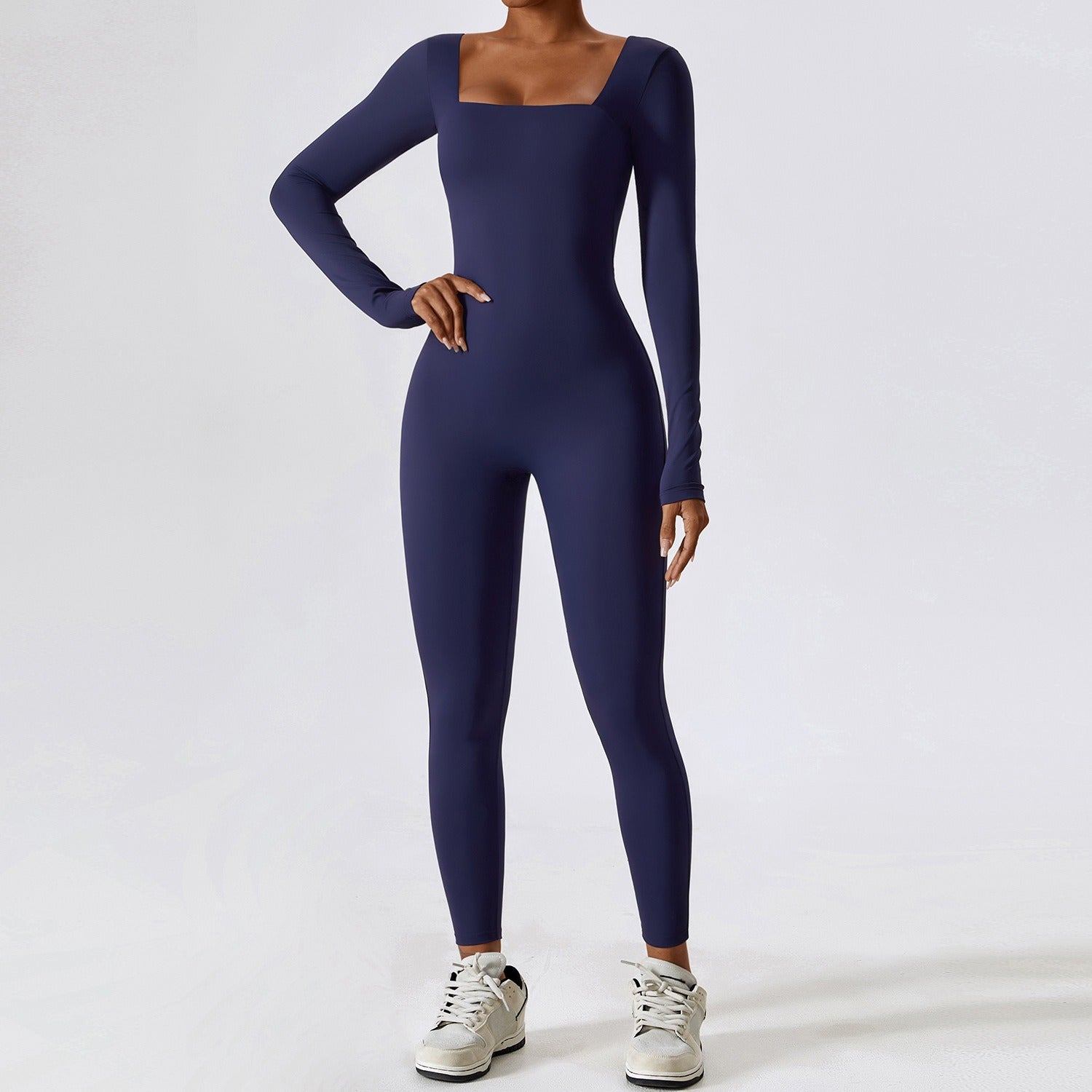 Vêtements de yoga à manches longues ajustés pour femmes, combinaisons de yoga à séchage rapide pour sports de fitness nus
