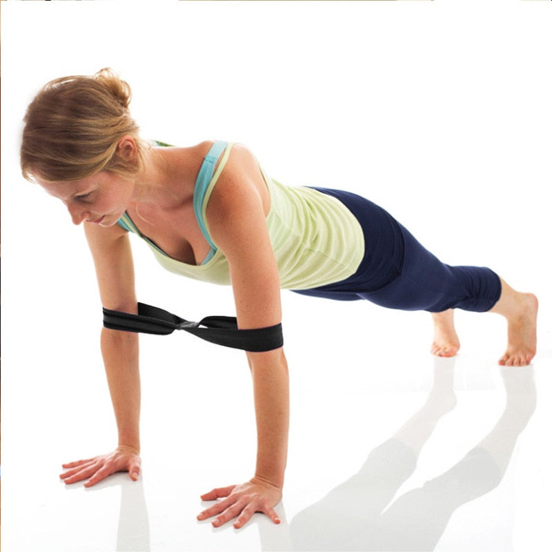Ceinture de sangle extensible de yoga en forme de 8 Corde de ceinture pour l'entraînement du poignet